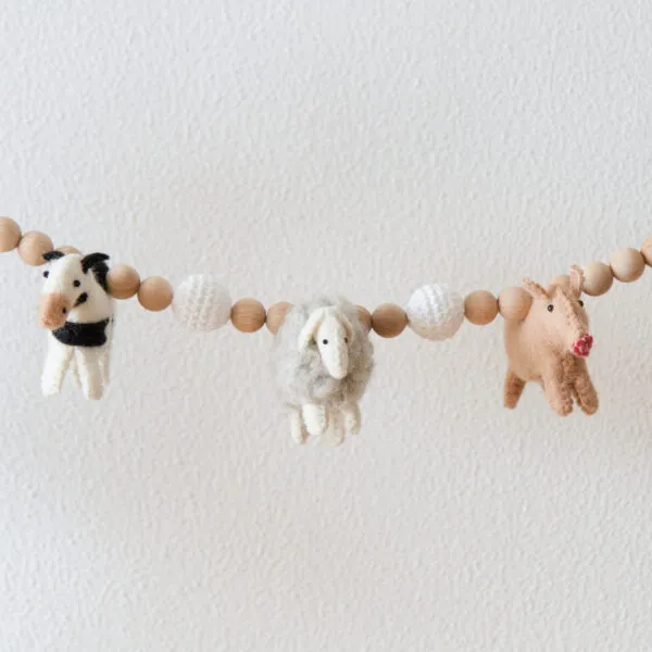 Wagenspanner boerderijdieren vilt