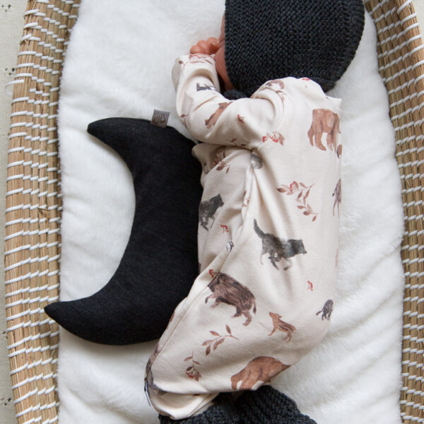Barefootbaby | Comfort warmtekussen Merinowol antraciet