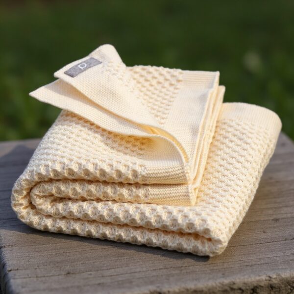 Disana | wollen baby deken honeycomb naturel