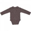 Klein baby | Collar romper rib mauve - Afbeelding 2