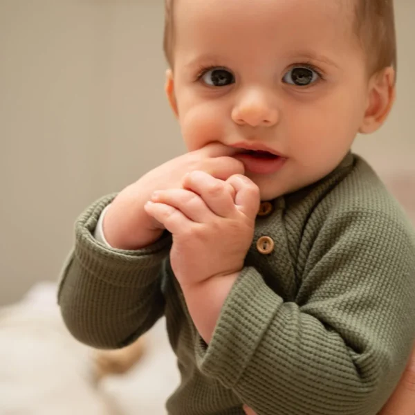 Klein baby | Sweater wafel beetle