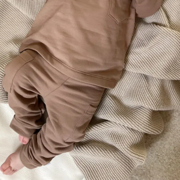 Klein baby | Pocket broekje bruin mauve