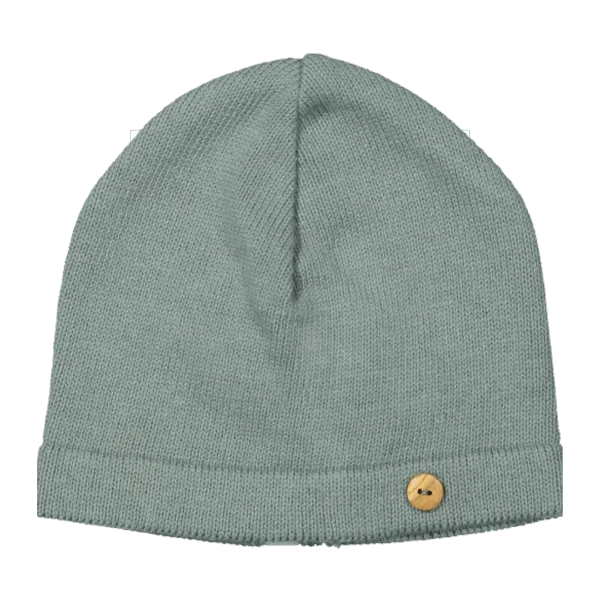Klein baby | Knitted mutsje stone green