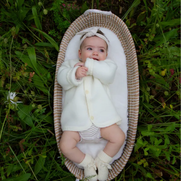Joha | Wollen fleece vest nature