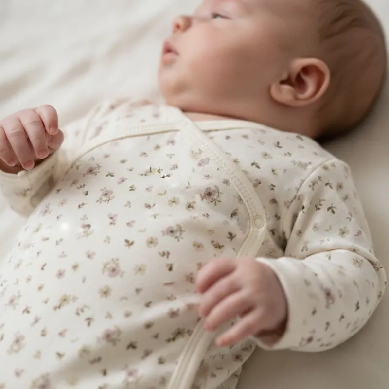 Fixoni | Overslagromper bloem shadow grey