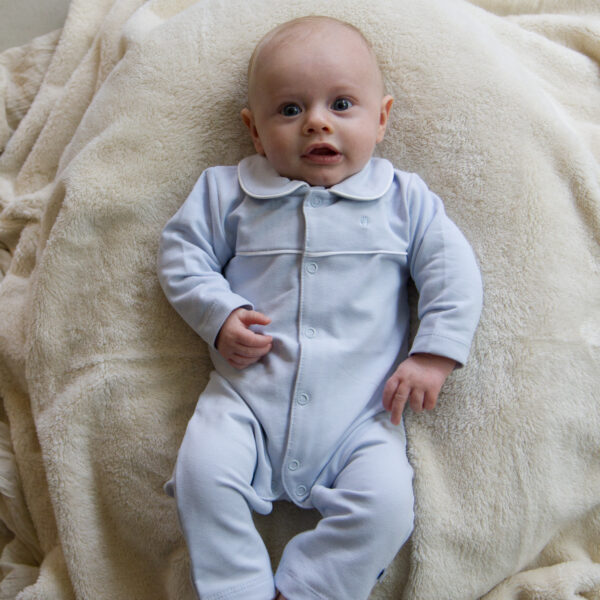Klein baby | Klassiek boxpakje blauw