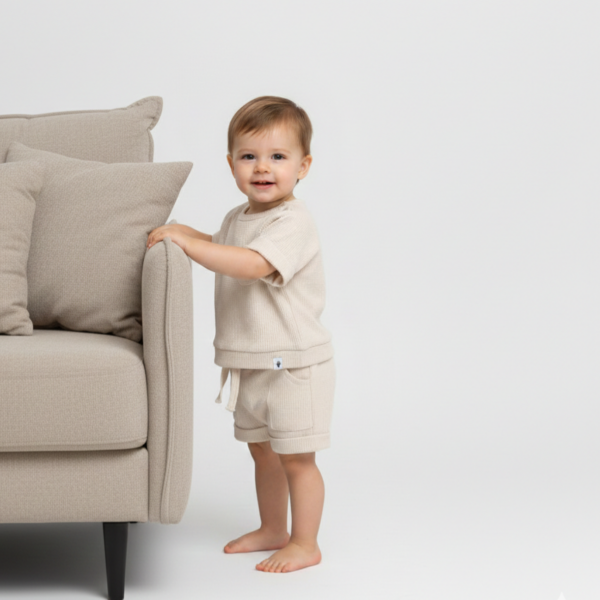 Klein baby | Korte broek wafel
