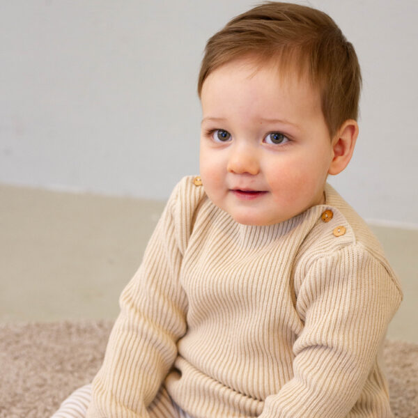 Klein baby | Gebreide sweater natural