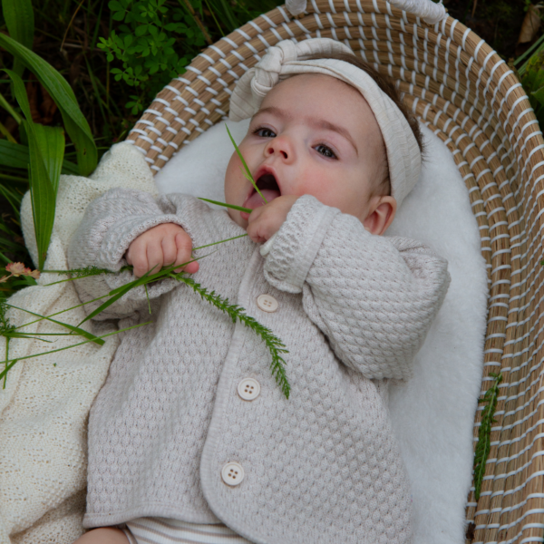 Joha | Katoenen vest licht beige