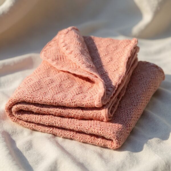 Disana | wollen baby deken zacht roze