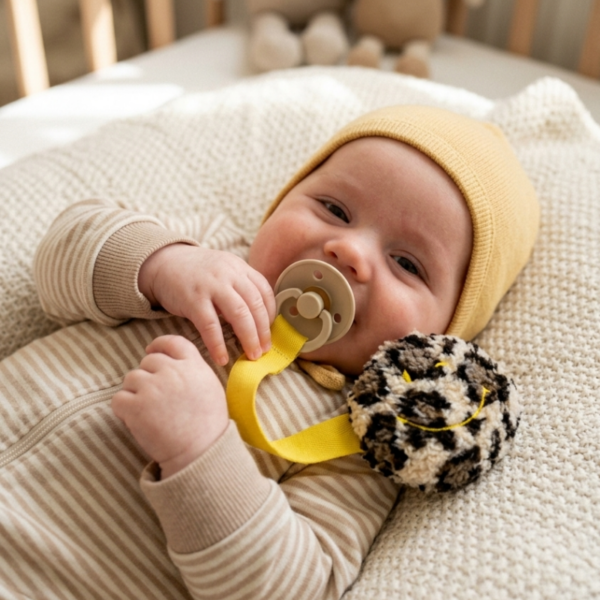 Colori Ribelle | Speenknuffel smiley leopard
