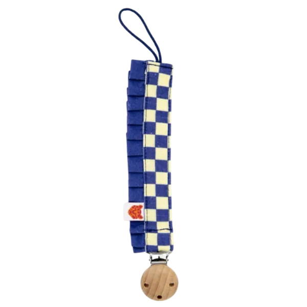 Colori Ribelle | Speenkoord blue block ruffle