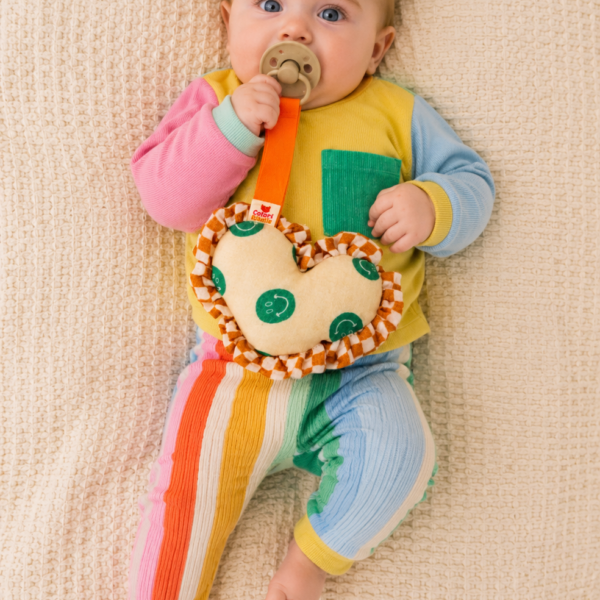 Colori Ribelle | Speenknuffel heart green smiley